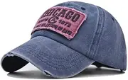 [HAMKVBPR] Baseball Cap Unisex Embroidered Baseball Cap Washed and Aged Duck-Tongued Hat Outdoor Sports Hat(C)