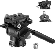 Fluid Tripod Head with Handle & Arca Type Quick Release, Aluminum