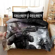 a2581 Bed Sheets Game Call of Duty Black Ops Bedding Set Boys Girls Duvet Cover Pillowcase Bed Kids Adult Home Textileextile3-Piece Bedding Set (1