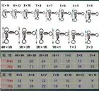 50/100/200 3 Way Fishing Swivel Slid 3-Way T Turn Swivel Typing Double Drop Rigs