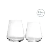 Bormioli Rocco Inalto Uno Water Tumblers and Stemless Wine Glasses - 12pc Set