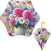 [ODAWA] Kids Umbrellas Butterfly Flowers Bouquet Kids Umbrella Easy Open and Close Windproof