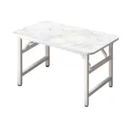 NNEAGS 120x60 White Foldable Computer Study Table Easy Assembly Desk No Chair