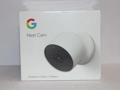 Google G3AL9 - Nest Cam Indoor/Outdoor Wire Free Security Camera - Snow