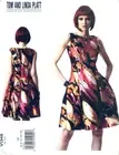 Vogue Designer Pattern V1348 Tom & Linda Platt Misses Lined Dress Sizes 6-14