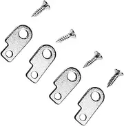 Perfeclan Guitar Effects Pedal Mounting Kit Direct Replace Easy to Install Making Effects Pedal Board Sturdy Metal Accessories Hardware, Silver