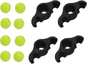 Indoor Cycling Snap Rocker Feet Adapters - Anti-Slip 8 Pack Tennis Balls Home Workout Equipment 4X - Shock Absorbing Stationary Bike Stand Core Rocker Feet for Bike Trainer