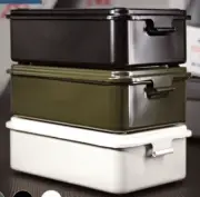 TOYO STEEL Trunk type Tool Box T-150 Set of 3 Black White Military Green JPN NEW