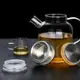 茶壺蓋子配件茶具配蓋玻璃壺竹蓋竹包鋼零配煮茶杯蓋水燒壺不銹鋼