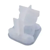 在飛比找蝦皮購物優惠-Aoto* DIY樹脂水晶滴膠模具卡通3D小熊手機座鑄造模具