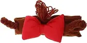 [MOTHNUR] Adorable Baby Girl Bow Headband Toddler Headbands with Side Wig Newborn Headband Stylish Bowknot for Photography Celebrations