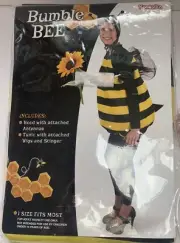Bumble Bee Suit One Size Adult Halloween Costume By Kangaroo Co. One Size New