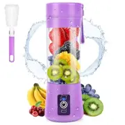 Portable Blender, Personal Mini Juice, USB Rchargeable Juicer Cup with Six Bl...