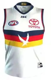 Adelaide Crows AFL Mens Away Guernsey Sizes S-7XL BNWT