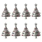 Christmas Tree Napkin Rings Set of 8,for Wedding, Thanksgiving Day, Family4259