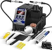 Aoyue 2980 60W Digital Precision Soldering Iron Station Kit w/Active Power Technology 110v-240v, Rapid Heatup, Temp Calibration & Auto Sleep, °C/°F Conversion
