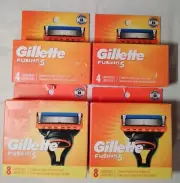 24 Gillette Fusion 5 Shaving Razor Refill Cartridges Two 8 Counts & Two 4 Counts