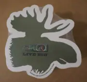 Moosehead Beer Cardboard Coasters Canada New Sealed in Plastic, 5 1/2 in T Stack