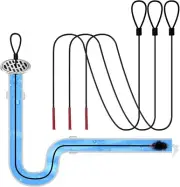 Drainsoon 30 Inches Drain Snake Hair Clog Remover Upgraded Anti-break Metal New