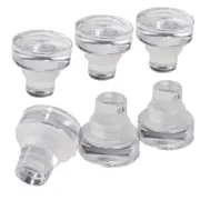 6X Glass Whiskey Glass bottle Lid for 21-22mm ID Whisky Wine Bottles Home Brew