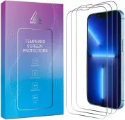 3PACK 9H Tempered Glass Screen Protector for Apple iPhone 16 Pro Max 15 14 13 12
