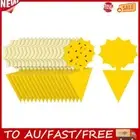 20Pcs Fruit Fly Sticky Traps Double Sided Tree Gnat Traps for Plant(Yellow)