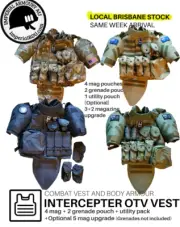 Tactical Interceptor OTV SWAT Assault Combat Vest Military + EXTRA pouches