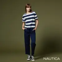 在飛比找momo購物網優惠-【NAUTICA】女裝 鬆緊抽繩休閒褲(深藍)