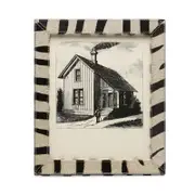 Pigeon & Poodle Hana Zebra Print Frame, 8 x 10