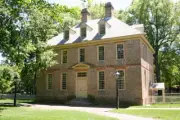 Colonial Williamsburg House, architectural home plans, brick, 4+ bedrooms, attic