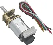 N20 Mini Micro Metal Gear Motor DC 3/6/12V Encoder Gear Motor 19-3000RPM Slow Speed Reduction Gear Motor (12V 600RPM)