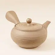 Made in Japan kyusu -Earth Color Teapot Kyusu 260ml/ 8.8 fl oz Capacity -Tokoname Yaki | Japanese Tea KIMIKURA