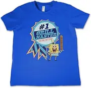 [SPONGEBOB SQUAREPANTS] Officially Licensed Bikini Bottom Grill Master Kids T-Shirt (Blue), 10 Years