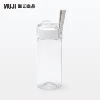 在飛比找momo購物網優惠-【MUJI 無印良品】攜帶式透明水壺/550ml