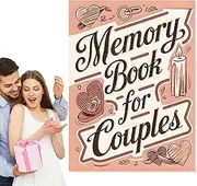 zjhukfmc Photo Memory Book, Memory Book - Diary for Couples with Plenty of Space to Document Engagement, Wedding, Birthday, Honeymoon & Shared Memories