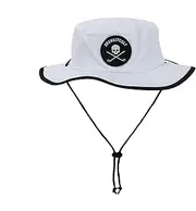 [SHANKITGOLF] Golf Bucket Hat Skull and Crossbones Adjustable Sun Hat White, White, One Size