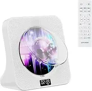 Gueray Desktop CD Player Bluetooth CD Player with Speakers for Home, Portable CD Player with AUX USB Headphone Jack FM Radio Multifunctional CD Player with Remote Control, LCD Display for Kids Gift