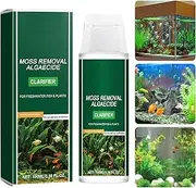 Moreeulsi Algaecide for Pond | Clarify and Controls Algae for Fountain,100ml Algaecide and Clarifier with Measuring Cup, formulated for Small Ponds and Water Features