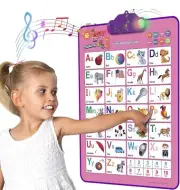 Just Smarty Interactive Alphabet Wall Chart | Talking ABCs & 123s Music Poster