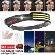 Waterproof Night Buddy 230º LED Headlamp Head Torch Hiking Camping Outdoor
