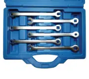 BGS technic Germany 6-piece Square Hexagon Brake Imperial SAE AF Spanner Set