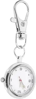 [FOMIYES] Luminous Pointer Pocket Watch Keychain for Students Lightweight Portable Exam Watch for School Nurses and Everyday Use Easy to Attach to Bags and Belts