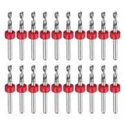 20pcs Micro PCB Drill Bits 2.9mm Tungsten Steel for CNC Engraving