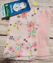 NWT Gerber Organic Baby Girl LOUNGE PANTS/LEGGINGS Set Pink Floral Rose 6-9-12 m