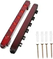 YARNOW 1 Set Wall Mounted Wood Holder Rack Billiard Pole Display Stand with Six Holes Durable Stylish Billiards Storage for Organizing Cues and Rods