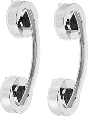 SHINEOFI 2Pcs Suction Grip Bars for Doors and Windows Portable Window Knobs Suction Pulls Easy Install for Bathroom Shower and Use