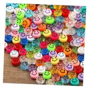 500 Pcs Smile Face Beads for Bracelets Making Kit, Smile Face Beads with bead-2