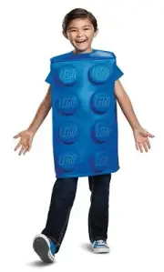 Blue Brick Classic Lego Iconic Toy Fancy Dress Halloween Unisex Child Costume