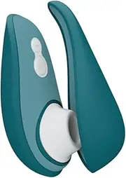 Womanizer Liberty 2 Pleasure Air Clit Sucker - Clitoral Suction Vibrator for Women and Couples - Personal Clitoris Stimulator with 8 Speeds - Waterproof Adult Sucking Sex Toy - Rechargeable - Petrol