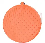 Special Needs Essentials FocusPad Seat (Plush Textured Orange Circle) | Vibrating Cushion | Calming Pillow for Sensory Kids | 10 in x 10 in x 3